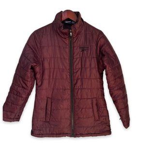 Reebok womens?burgandy?quilted jacket 2 pockets size small